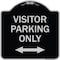 Signmission Visitor Parking Visitor Parking Heavy-Gauge Aluminum Architectural Sign, 18" x 18", BS-1818-22725 A-DES-BS-1818-22725 - alternate 1
